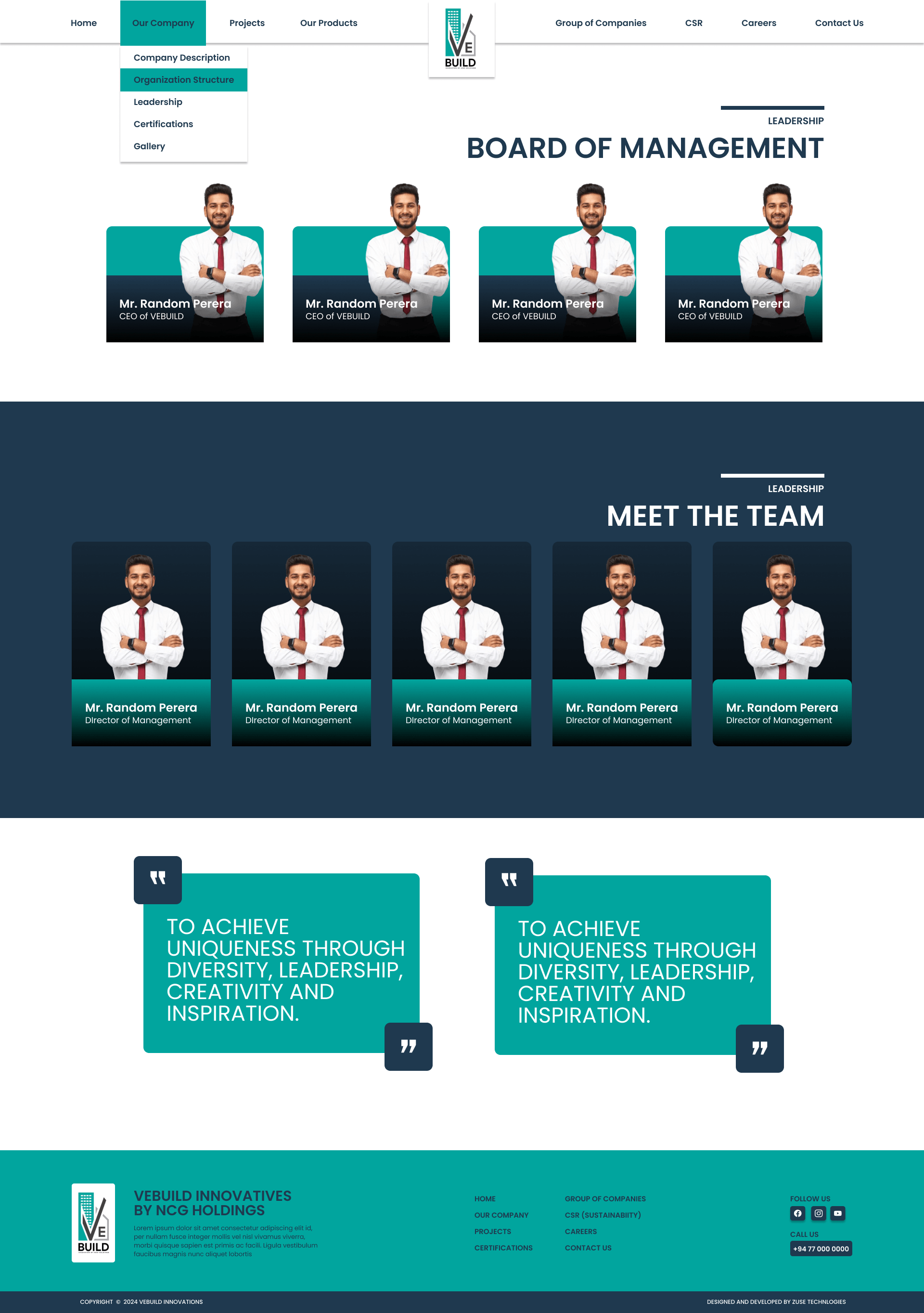 Our Company - Organization Structure